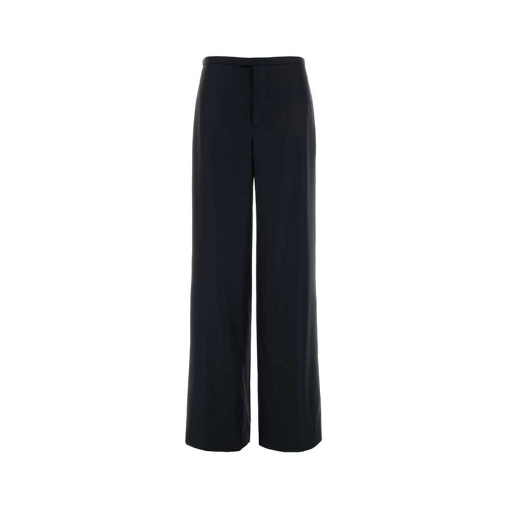 Gucci Women Midnight Blue Wool Palazzo Pant